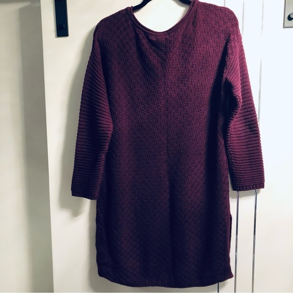 Vince Camuto Medium Purple Long Sleeve Tunic Pull Over Sweater - Picture 5 of 9